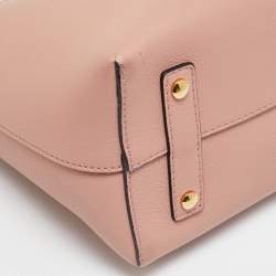 Burberry Old Rose Leather Small Belt Tote