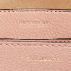 Burberry Old Rose Leather Small Belt Tote