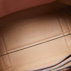 Burberry Old Rose Leather Small Belt Tote