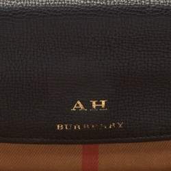 Burberry Beige/Black House Check Canvas and Leather Flap Continental Wallet