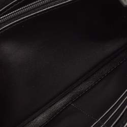 Burberry Black Novacheck Coated Canvas and Patent Leather Penrose Continental Wallet 