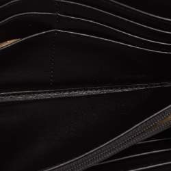 Burberry Black Novacheck Coated Canvas and Patent Leather Penrose Continental Wallet 