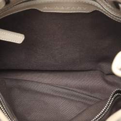 Burberry Beige Smoked Check PVC and Leather Walden Hobo