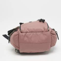 Burberry Mauve Pink Nylon Mini Drawstring Backpack