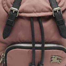 Burberry Mauve Pink Nylon Mini Drawstring Backpack