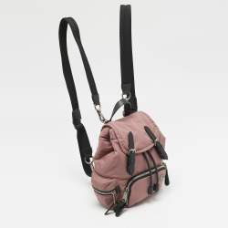 Burberry Mauve Pink Nylon Mini Drawstring Backpack