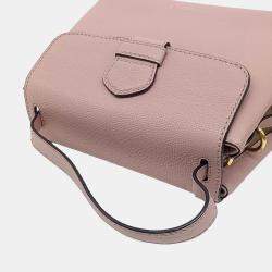Pre Owned Burberry Pink Leather Camberley Small Tote Bag