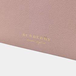 Pre Owned Burberry Pink Leather Camberley Small Tote Bag