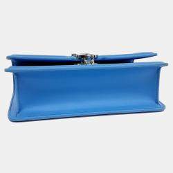 Burberry Blue Leather TB mini chain shoulder bag