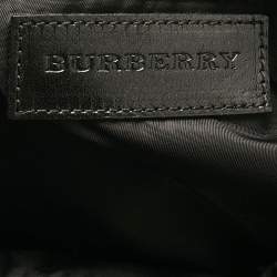 Burberry Black/Charcoal Check Nylon Medium Marlow Tote