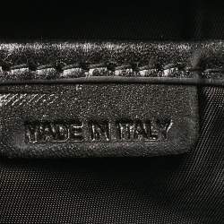 Burberry Black/Charcoal Check Nylon Medium Marlow Tote