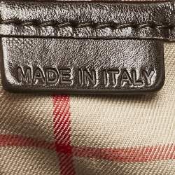 Burberry Choco Brown Leather Shoulder Bag