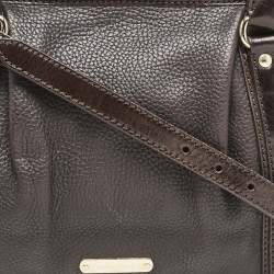 Burberry Choco Brown Leather Shoulder Bag