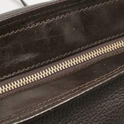 Burberry Choco Brown Leather Shoulder Bag