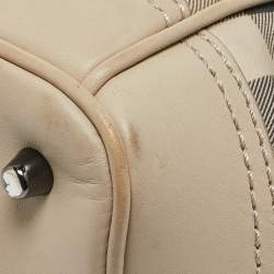 Burberry Beige Smoked Check PVC Tote