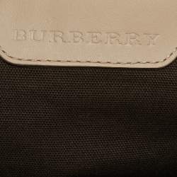Burberry Beige Smoked Check PVC Tote