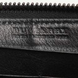 Burberry Beige/Black House Check Canvas and Leather Continental Wallet