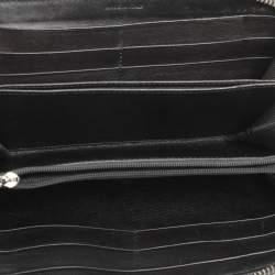Burberry Beige/Black House Check Canvas and Leather Continental Wallet