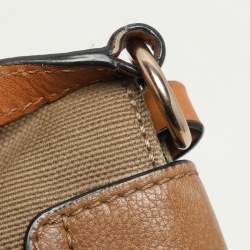 Burberry Beige Mega Check Canvas and Leather Small Gowan Messenger Saddle Bag