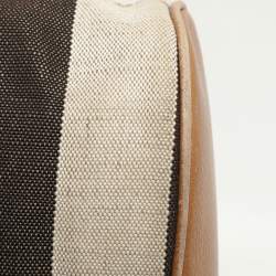 Burberry Beige Mega Check Canvas and Leather Small Gowan Messenger Saddle Bag