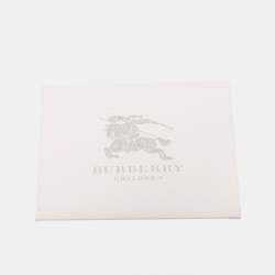 Burberry Beige Leather Flap Compact Wallet