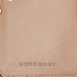 Burberry Beige Leather Flap Compact Wallet