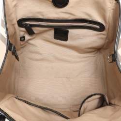 Burberry Black/Beige Super Nova Check PVC and Patent Leather Canterbury Tote