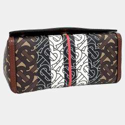 Burberry Brown PVC TB monogram crossbody bag