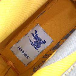 Burberry Grey Yellow Fabric tote bag