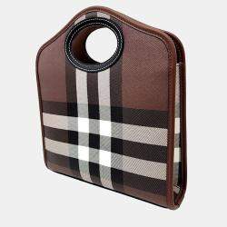 Burberry Brown PVC pocket mini bag