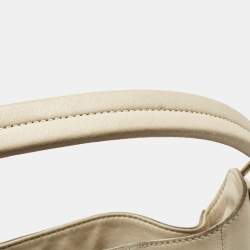 Burberry Cream Leather Belted Hobo