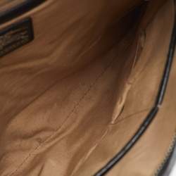 Burberry Beige/Black Supernova Check PVC and Patent Leather Larkin Hobo