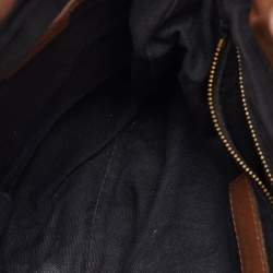 Burberry Brown/Beige House Check Canvas and Leather Little Crush Crossbody Bag