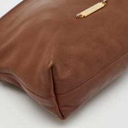Burberry Brown/Beige House Check Canvas and Leather Little Crush Crossbody Bag