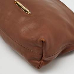 Burberry Brown/Beige House Check Canvas and Leather Little Crush Crossbody Bag