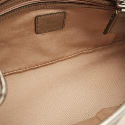 Burberry Metallic/Beige Nova Check PVC and Patent Leather Eden Tote
