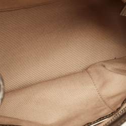 Burberry Metallic/Beige Nova Check PVC and Patent Leather Eden Tote
