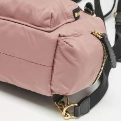 Burberry Mauve Pink Nylon Mini Drawstring Backpack