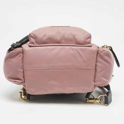 Burberry Mauve Pink Nylon Mini Drawstring Backpack