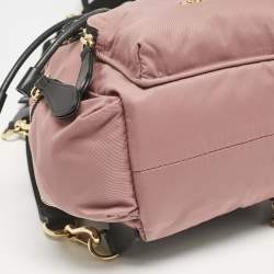 Burberry Mauve Pink Nylon Mini Drawstring Backpack
