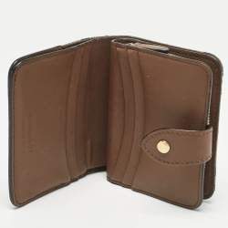 Burberry Beige/Brown Horseferry Check Canvas and Leather Finsbury Wallet