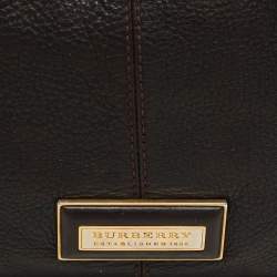 Burberry Brown Leather Belted Hobo