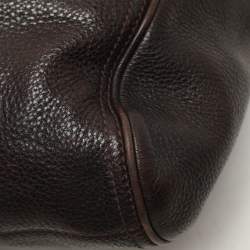 Burberry Brown Leather Belted Hobo
