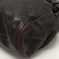 Burberry Brown Leather Belted Hobo