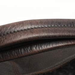 Burberry Brown Leather Belted Hobo