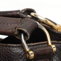 Burberry Brown Leather Belted Hobo
