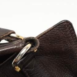 Burberry Brown Leather Belted Hobo