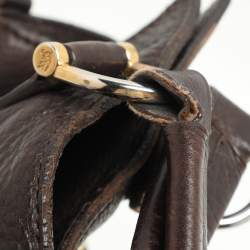Burberry Brown Leather Belted Hobo