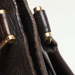 Burberry Brown Leather Belted Hobo