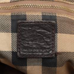 Burberry Brown Leather Belted Hobo